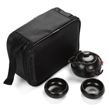 Load image into Gallery viewer, Portable Tea set include 1 Teapot 2 Teacups 1bag,Beautiful and easy teapot kettle,Chinese Travel Ceramic Portable Teaset gaiwan