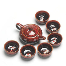 Load image into Gallery viewer, Chinese Kung Fu Tea Set Ceramic Glaze Teapot Porcelain Teaset Portable Tea Cups Of Tea Ceremony Teaware Sets Gift For Friend